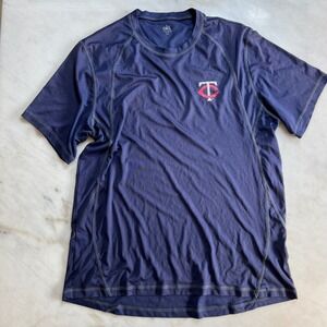 Alo Men's Minnesota Twins CoolFit Athletic T-Shirt Size XXL‎ Navy Blue